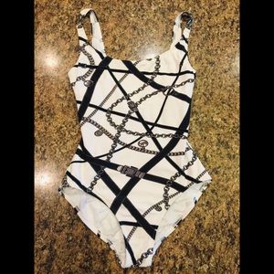 Michael Kors Black and White Swimsuit 6